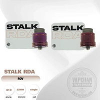 Atomizer Vape STALK RDA 22MM Singel Coil New Colors Authentic By ROV RED CRALET