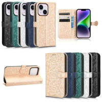 200pcs/Lot For iPhone 14 7 8 6S Plus SE Wallet Leather Phone Case Wave Dot Pattern Cover For iPhone 13 12 Mini 11 Pro XS Max XR