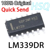 10PCS Original LM339 LM339DR SOIC-14 Four Channel Voltage Comparator IC Chip