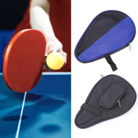 Training Single Paddle Contrast Color With Belt Table Tennis Rackets Case Calabash Shape Ping Pong Paddles Bag