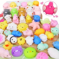 50-30PCS Kawaii Squishies Mochi Anima Squishy Toys For Kids Antistress Ball Squeeze Party Favors Stress Relief Toys For Birthday
