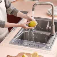 水槽擋水板廚房水池洗手池洗菜盆洗臉洗碗池洗手臺防濺板家用隔板