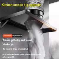 Wall mounted kitchen range hood With gathering hood Smoke collecting kitchen exhaust fan Kitchen ven