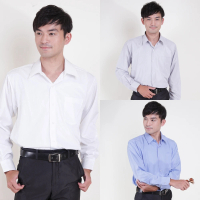 JIA HUEI 長袖柔挺領吸濕排汗防皺襯衫(三件促銷組-台灣製造)