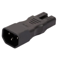 Penyesuai Penukaran Soket Kuasa IEC 320-C14 Lelaki kepada 320-C15 Betina