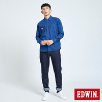 EDWIN 503棉感復古AB牛仔長褲-男款  原藍色 #滿2件享折扣