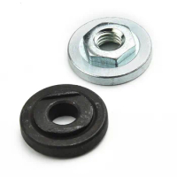 2pcs Hex Nut Thread Angle Grinder Inner Outer Flange Nut Set For 100 Angle Grinder Modification Accessories Stainless Steel