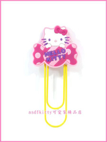 文具【asdfkitty可愛家】KITTY大型迴紋針-2010年絕版正版商品