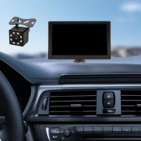 Car Dashboard Camera Loop Recording and Motion Navigation LCD Display 9inch Large Screen Car Driving Recorder Parking Monitoring