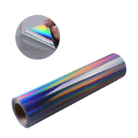 45/60/107cm hologram Colorful laser aurora gold and silver film neon color iris instant sticker body lettering film