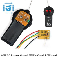 New 27MHz Circuit 2CH RC Remote Control PCB Transmitter Receiver Board Radio System For Toy Car
