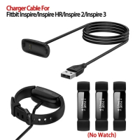 1m Watch Charger For Fitbit Inspire 2 / Inspire3 Smart Watch USB Charging Cable Adapter For Fitbit Inspire/ InspireHR Charger