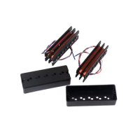 Black Double Layer 5 String Bass 10 Point Pickup Set
