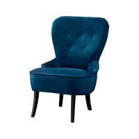 REMSTA 扶手椅, djuparp 深藍綠色, 60x72x88 公分