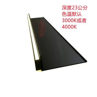 鋁合金置物架牆上發光LED帶燈隔板層板展示架金屬置物板簡約書架-啞黑長100cm內置變壓器233款 均碼-款式11