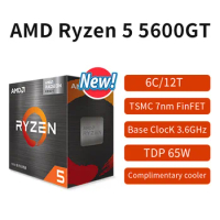 New AMD procesador Ryzen 5 5600GT R5 5600GT Box CPU Desktop Gamer Processor 3.6GHz 6-Core 12-Thread 65W Socket AM4