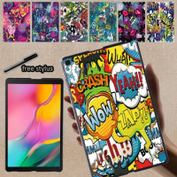 Tablet Case for Samsung Galaxy Tab A7 Lite 8.7/Tab A7 10.4/Tab A 8.0/A 10.5/A 10.1/A 9.7/Tab A A6 10.1 Graffiti Art Pattem Shell