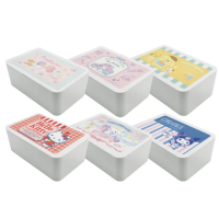 【收納王妃】Sanrio 三麗鷗 綜合滿版 濕紙巾盒 口罩盒 置物盒(18.8x12.2x7.5cm)