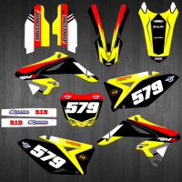 Motocross RMZ 250 Stickers Graphics Backgrounds Decals for Suzuki RMZ250 RMZ-250 2010 2011 2012 2013 2014 2015 2016 2017 2018