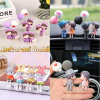 Vinnatsu Dekorasi Mobil/Ornamen Miniatur Multi Motif Pasangan Mesra/Miniatur Pasangan Kekasih Mobil 