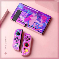 For Nintendo Switch Case OLED Accessories TPU Split Protective Case Two-dimensional Anime oycon Shell For Switch Console Games
