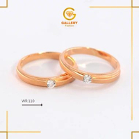 CINCIN NIKAH WEDDING RING EMAS PERMATA LIS GOLD EMAS ASLI KADAR 8K(375) & 16K(700) 38