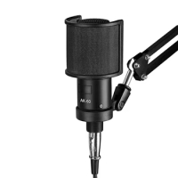1PC Universal Microphone Pop Filter Condenser Microphone PC Studio Recording Metal Windscreen