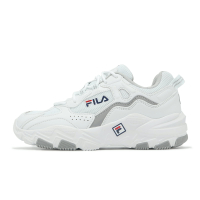 Fila 慢跑鞋 Box Type 女鞋 白 灰 拼接 緩衝 低筒 老爹鞋 斐樂 5J341Y143
