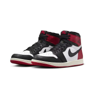 NIKE 耐吉 Air Jordan 1 High OG Black Toe Reimagined GS 大童 黑紅色 黑腳趾 高筒 休閒鞋 FD1437-106