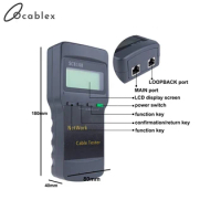 SC8108 Portable Multifunction LCD Wireless Network Tester Meter&amp;LAN Phone Cable Tester &amp; Meter