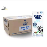 Susu Ultra Milk Low Fat Putih 250ml Fresh Milk [1 Dus/24 Pcs]