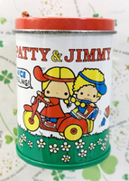 【震撼精品百貨】彼得&amp;吉米Patty &amp; Jimmy~三麗鷗 彼得&amp;吉米圓形罐裝貼紙*59900