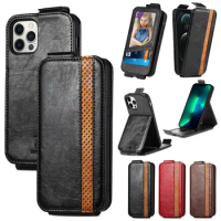 Vertical Flip Wallet Case For Samsung Galaxy Note 20 Ultra S22 Plus S21 FE S20 S10 S9 Note 10 Lite Note9 Card Holder Phone Cover