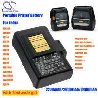 Portable Printer 2200mAh/2600mAh/3400mAh Battery P1031365-025 for Zebra QLN220 QLN320 ZQ510 ZQ520 ZQ500 ZQ610HC ZQ620HC ZQ521