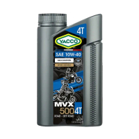 【YACCO-亞殼】法國原裝進口YACCO MVX 500 4T 10W40高品質機油 1L(台灣總代理公司貨)