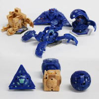 Đồ chơi giáo dục Bakugan Alien cho trẻ em: Bakugan vuông, Bakugan dạng tam giác (khối chóp), kèm ốc 