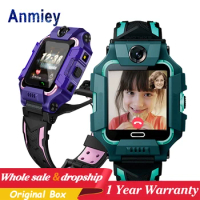 Anmiey Kids Smart Watch LBS Tracker SOS Children's Smartwatch with SIM Card GPS Waterproof Voice Chat Watch Gifts for Boys Girls