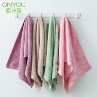 4條oly歐林雅竹漿纖維加厚毛巾吸水洗臉面巾柔軟竹纖維不易掉毛