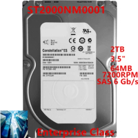 New Original HDD For Seagate Brand 2TB 3.5" SAS 6 Gb/s 64MB 7200RPM For Internal HDD For Enterprise Class HDD For ST2000NM0001
