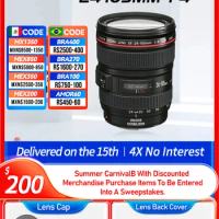 Canon 24-105mm F4L IS USM For Canon 5D II III 60D 6D II Zoom Lens Full Frame SLR Camera Lens Anti Shake Lens Canon 24 105（Used）