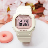 【CASIO 卡西歐】BABY-G 春日色彩珠光面電子手錶-櫻花粉紅 聖誕 禮物(BGD-565SC-4/速)