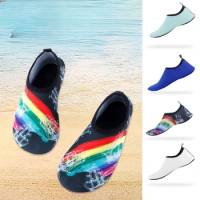 Beach Sock Shoes Men's and Women's Diving Shoes Swimming Shoes Anti Slip Soft Soles Anti Cutting Barefoot River Tracing Shoes