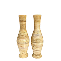 Vas Rotan Tinggi 70 Cm / Pot Rotan / Guci Rotan / Vas Bunga Rotan Rustic Dekorasi Vas