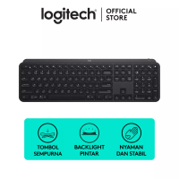 Logitech Logitech MX Keys Keyboard Wireless Bluetooth Backlit Illuminated for Power User, Windows, MacOS, Linux, iOS &amp; Android