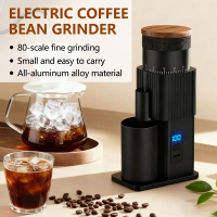 CF WISDOM Portable Electric Coffee Grinder 25g | 420 Stainless Steel Six-Star Burr Adjustable for Po