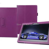 Good Quality Litchi Stand PU Leather Case For Lenovo Tab 2 A10-70 A10 70 Flip Cover, 30PCS/Lot