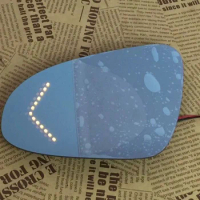 Osmrk blue rear view mirror for toyota WISH with electric heating, led dynamic side turn signal, anti-glaring, bigger vision
