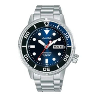 Alba Active AL4243X1 AL4245X1 AL4247X1 Jam Tangan Pria Automatic Day Date Stainless Steel Strap AL42