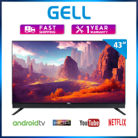 Gell 43 inch smart TV flat screen smart TV sale Android TV YouTube &amp; Netflix