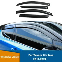 Window Visor For Toyota Chr Izoa 2017 2018 2019 2020 2021 2022 Weathershield Sun Rain Deflectors Guards For Toyota Chr 2019